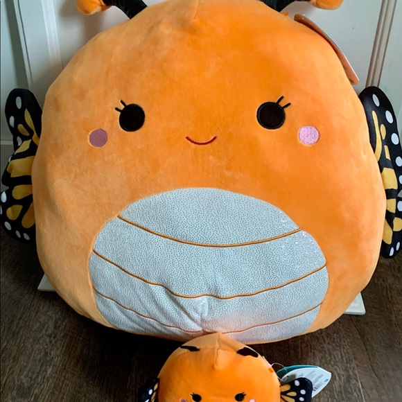 SQUISHMALLOWS MONY THE MONARCH BUTTERFLY SET 16-20”& 5” Rare Limited Edition NWT - Picture 14 of 16